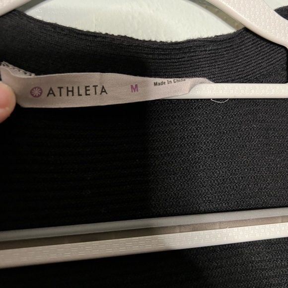 Athleta black knit long cardigan - Picture 3 of 4